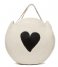 Fabienne Chapot Handtas Bonnie Heart Bag Cream White/Black (1003-9001-GET)