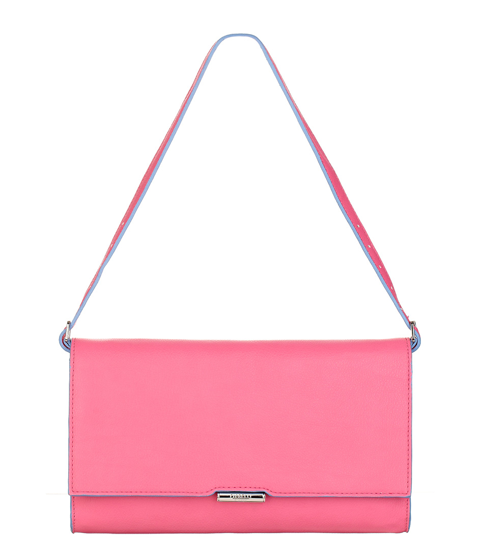 Dixie Shoulder / Clutch Bag lipstick pink Fiorelli The Little Green Bag