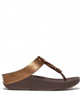 FitFlop Halo Bead-Circle Toe-Post Sandals Bronze (012)