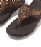 FitFlop  Lulu Glitter Toe-Thongs Chocolate Metallic (806)