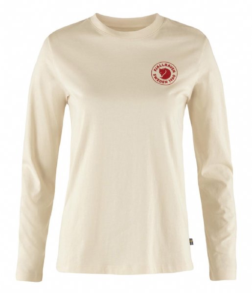 Fjallraven  1960 Logo T-shirt Long Sleeve W Chalk White (113)
