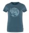 Fjallraven  Arctic Fox Print T-shirt W Indigo Blue (534)