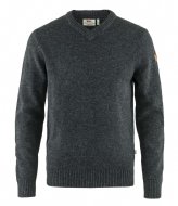 Fjallraven Ovik V-Neck Sweater M Dark Grey (030)