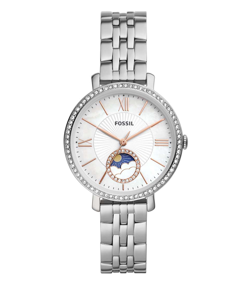 Fossil watches ladies online silver