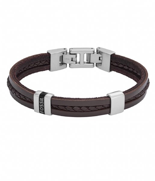 Fossil  Leather Essentials JF04133040 Silver