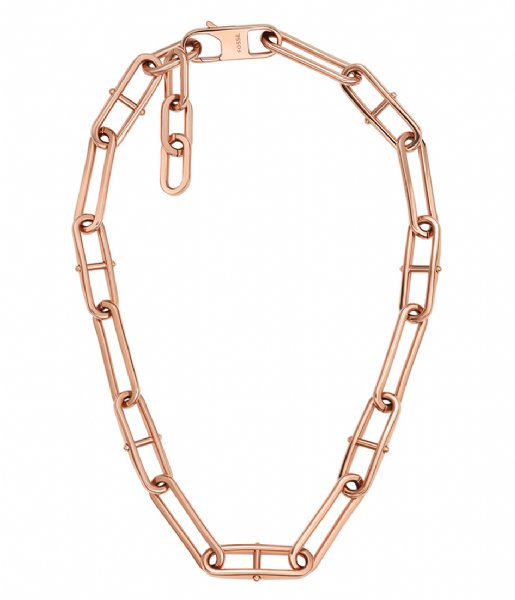 Fossil  D Link Rose Gold colored