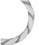 Fossil  Linear Texture Chain Silver colored