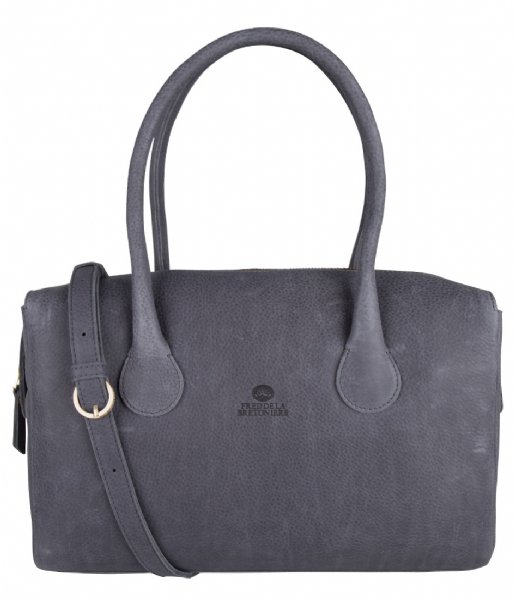 Fred de la Bretoniere  Handbag L Soft Grain Leather dark blue