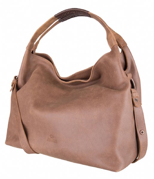 Fred de la Bretoniere  Handbag Medium Hand Buffed brown
