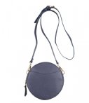 Fred De La Bretoniere Crossbodytassen Crossbody Round Small Grain Blauw fred de la bretoniere kopen in de aanbieding