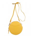 Fred De La Bretoniere Crossbodytassen Crossbody Round Small Grain Geel fred de la bretoniere kopen in de aanbieding