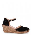 Fred De La Bretoniere Espadrilles Espadrille Sandalet Suede Zwart fred de la bretoniere kopen in de aanbieding