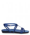 Fred De La Bretoniere Sandalen Sandal Cork Natural Dyed Blauw fred de la bretoniere kopen in de aanbieding