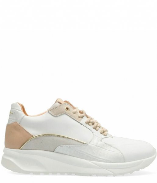 Fred de la Bretoniere  Sneaker Combi Materials Multi white beige (9042)