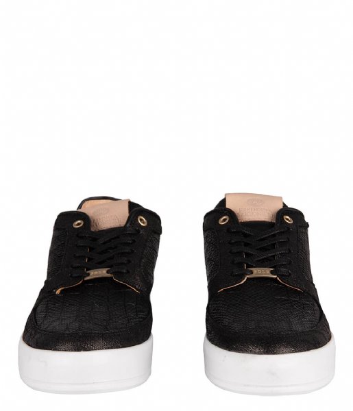 Fred de la Bretoniere  Sneaker Shiny Printed Leather black
