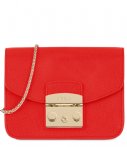 Furla Handtassen Metropolis Mini Crossbody Rood furla kopen in de aanbieding