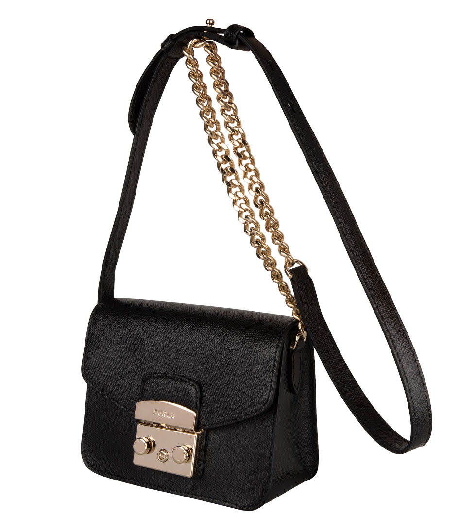 furla metropolis mini crossbody nero