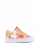 Go Bananas Swan Low Sneakers Orange Leopard