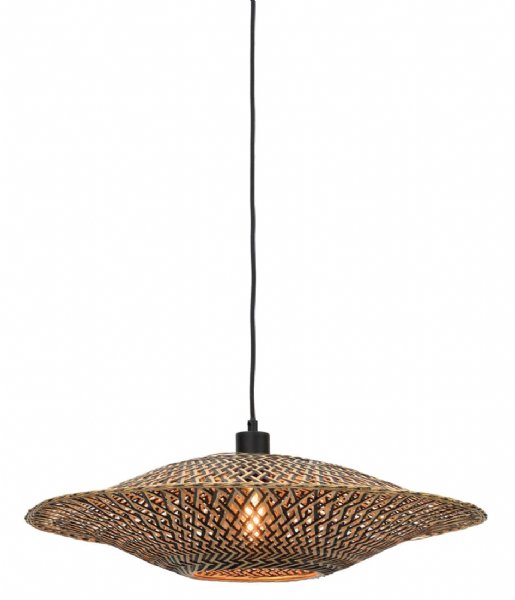 GOOD&MOJO Lampa wisząca Hanging Lamp Bali Bamboo M Natural/Black (BALI/H/6015/BN)