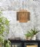GOOD&MOJO Lampa wisząca Hanging Lamp Bhutan Bamboo S Natural/Black (BHUTAN/H/4034/BN)