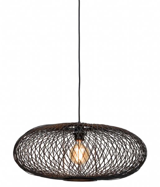 GOOD&MOJO Lampa wisząca Hanging Lamp Cango Bamboo Ellipse Black (CANGO/H/6025/B)