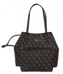 Guess Handtassen Vikky Tote Bruin guess kopen in de aanbieding Guess Handtassen Vikky Tote Bruin guess kopen in de aanbieding
