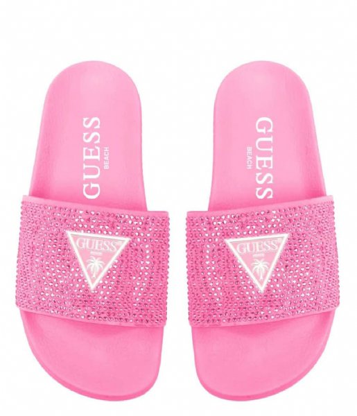 Guess  Beach Slippers Strass Jelly Pink (G6N3)