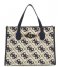 Guess  Izzy 2 Compartment Tote Navy Logo (Nlo)