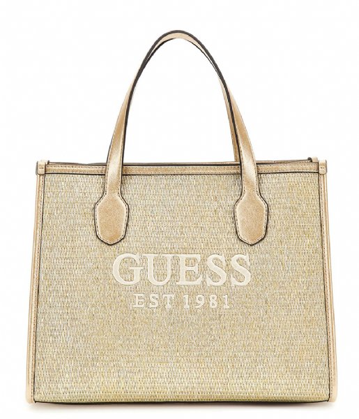 Guess  Silvana 2 Compartment Tote Gold (Gol)