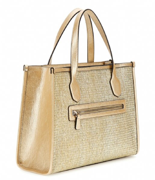 Guess  Silvana 2 Compartment Tote Gold (Gol)