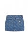 Guess  Denim Skirt With 4G Logo Little 4G Blue Wash (4GWH)