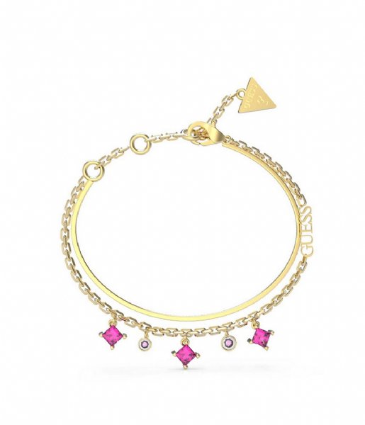 Guess Armband Perfect Liaison JUBB03068JWYGFCS Gold colored Pink