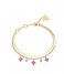 Guess Armband Perfect Liaison JUBB03068JWYGFCS Gold colored Pink