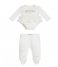 Guess  Girls Set Long Sleeve Body with Mesh and V Salt White (G018)