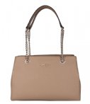 Guess Schoudertassen Robyn Girlfriend Satchel Taupe guess kopen in de aanbieding