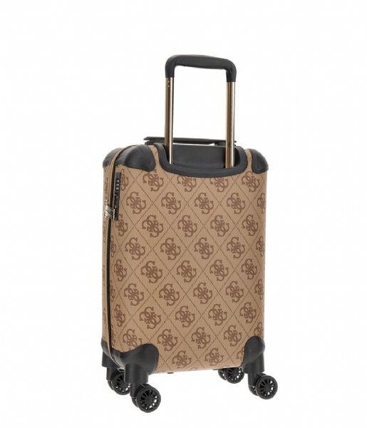 Guess Walizki na bagaż podręczny Berta 18 In 8-Wheeler Latte Logo/Brown (LGW)