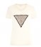 Guess  Ss Vn Leo Triangle Tee Cream White (G012)