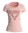 GuessShort Sleeve Rn Satin Triangle Tee