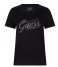 Guess  Short Sleeve Crewneck Stones and Embro Tee Jet Black A996