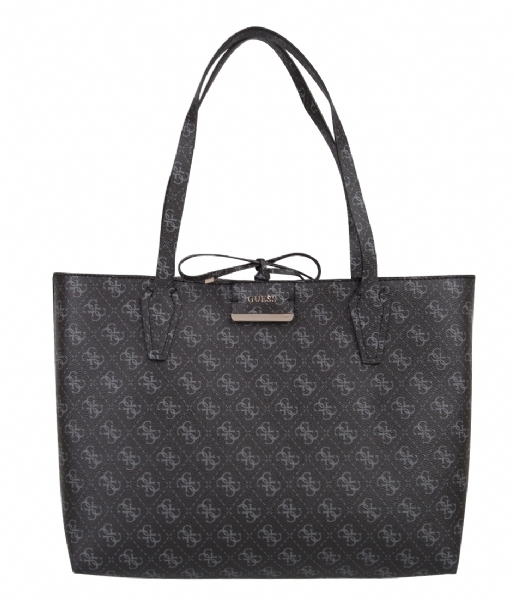 Bobbi Inside Out Tote logo pewter Guess The Little Green Bag