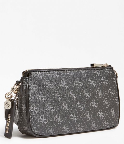 Guess  Arie Double Pouch Crossbody Coal