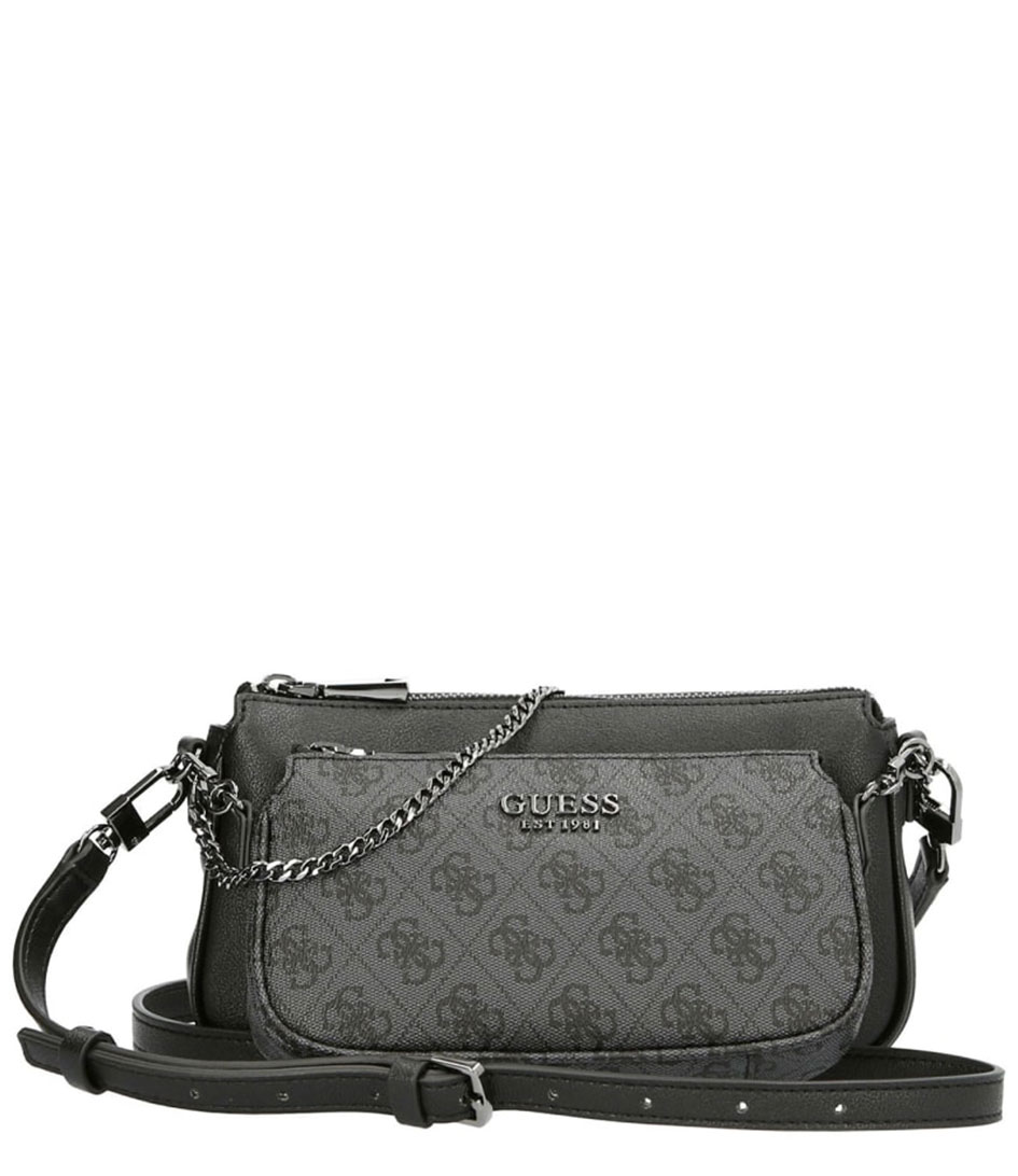 mika double pouch crossbody guess