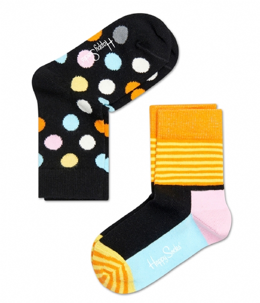Happy Socks  Kids Socks 2-Pack Big Dot  big dot (029)