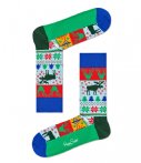 Happy Socks Sokken Fair Isle Sock Groen happy socks kopen in de aanbieding