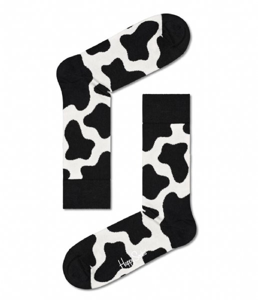 Happy Socks  Cow Socks Zwart (9300)