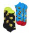 Happy Socks  2-Pack Foodie Low Socks Zwart (9300)