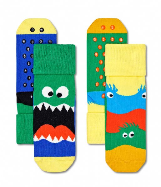 Happy Socks  2-Pack Kids Monsters Anti Slip Monsters Anti Slip (200)