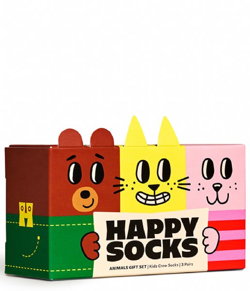 Happy Socks  Kids 3-Pack Animal Gift Set Animal