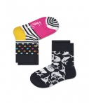 Happy Socks Sokken 2 Pack Kids Shark Zwart happy socks kopen in de aanbieding