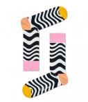 Happy Socks Sokken Wavy Stripe Zwart happy socks kopen in de aanbieding